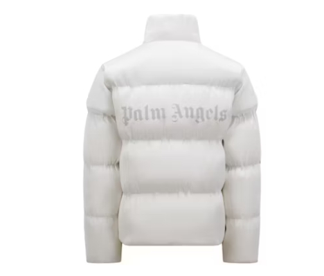 Moncler Maya 70 by Palm Angels Jacket Bright White