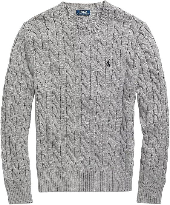 Polo Ralph Lauren mens Cable-knit Cotton Sweater Pullover Sweater
