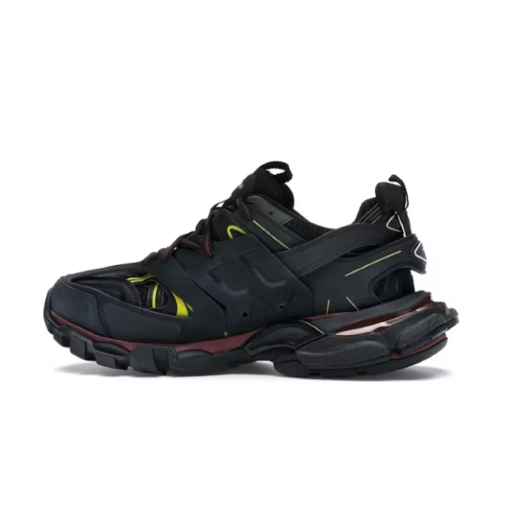 Shop Balenciaga Track Trainers Black Bordeaux Reps Now