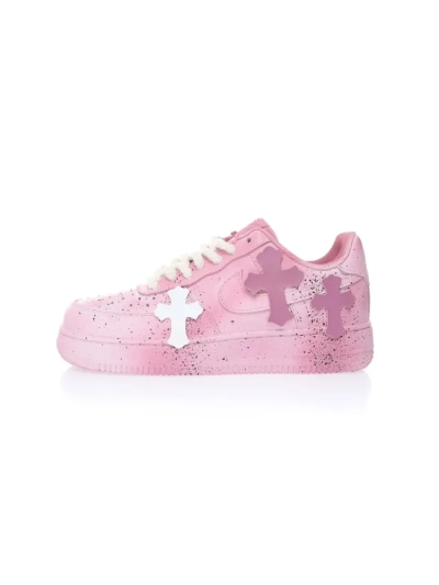 PKGoden Chrome Hearts x Air Force 1 Pink 01