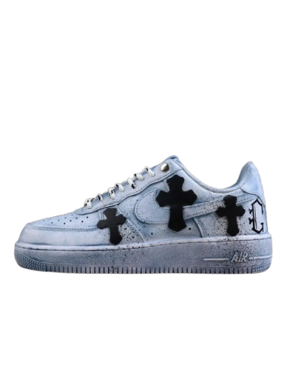 PKGoden Chrome Hearts x Air Force 1 Blue 01
