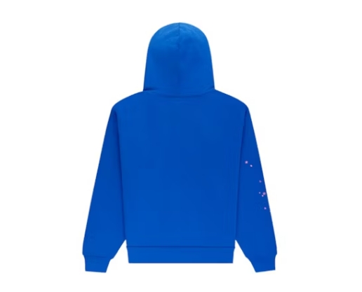 Buy Sp5der Angel Number Hoodie Blue Reps