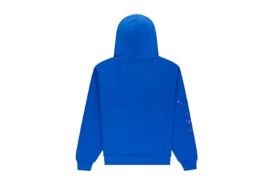 Sp5der Angel Number Hoodie Blue 02
