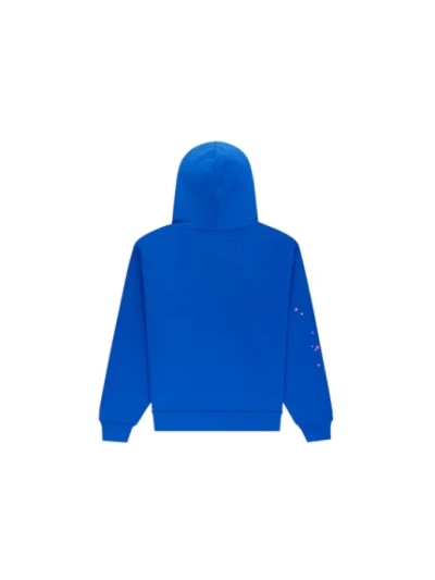 Sp5der Angel Number Hoodie Blue 02