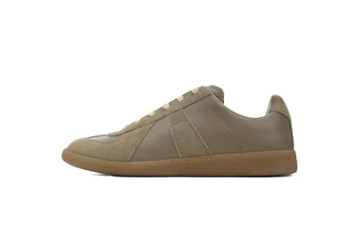 PKGoden Maison Margiela Logo Lace-Up Fashion Sneakers Brown 01