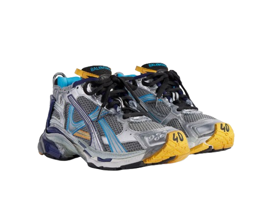 PKGoden Balenciaga Runner Sneaker Grey, Blue and Orange