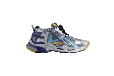 PKGoden Balenciaga Runner Sneaker Grey, Blue and Orange 01