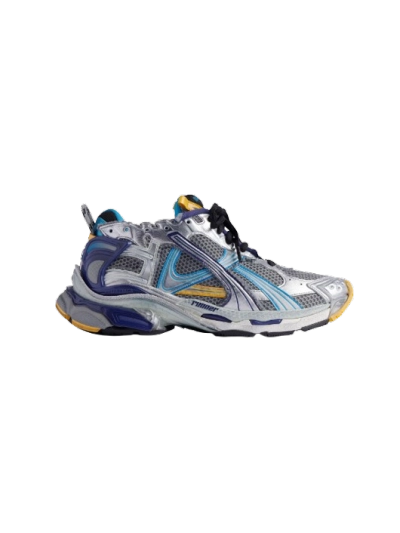 PKGoden Balenciaga Runner Sneaker Grey, Blue and Orange 01