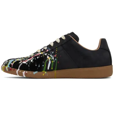 PKGoden Maison Margiela Black Paint Replica Sneakers  01