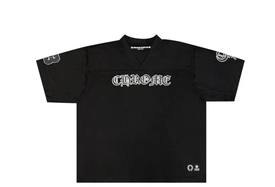 Chrome Hearts Mesh Stadium Football Jersey 'Black'