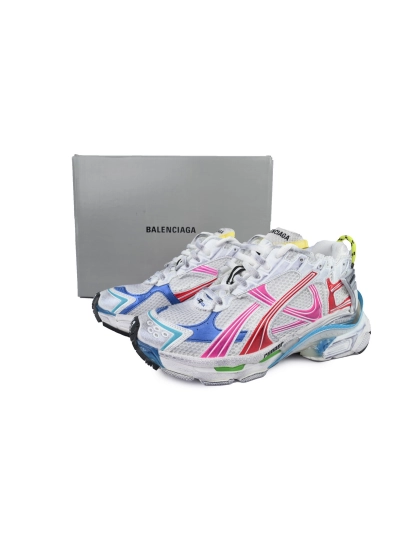 PKGoden Balenciaga Runner Sneaker White Multi-Color, 772774 W3RBW 9645 02
