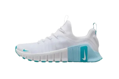 POP N@ke Free Metcon 6 White Glacier Blue Dusty Cactus, FJ7126-107 01