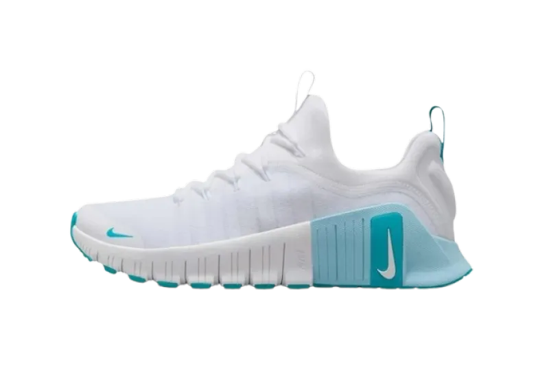 POP N@ke Free Metcon 6 White Glacier Blue Dusty Cactus, FJ7126-107