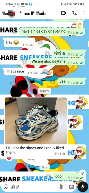 PKGoden Balenciaga Runner White Blue