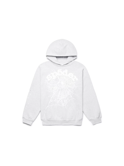 Sp5der OG Web Hoodie HeatherGrey 01