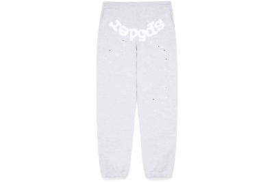 Sp5der OG Web Sweatpants Heather Grey 01