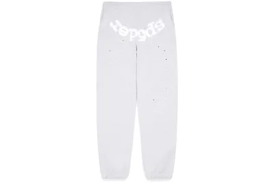 Sp5der OG Web Sweatpants Heather Grey 01