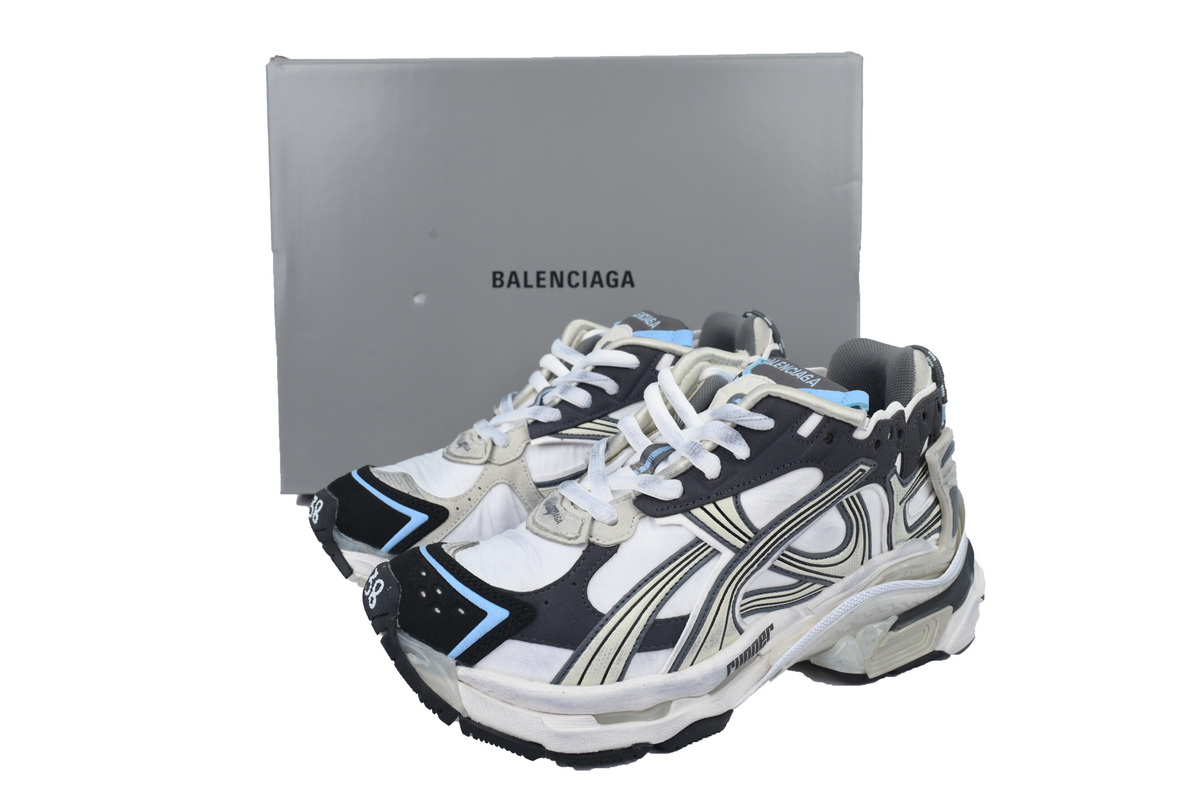 PKGoden Balenciaga Runner Sneaker Grey White, 772767 W3RNY 0623
