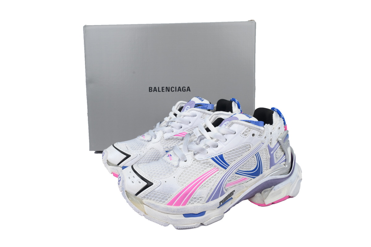 PKGoden Balenciaga Runner Sneaker Purple Blue Powder, 772767 W3RNY 6120