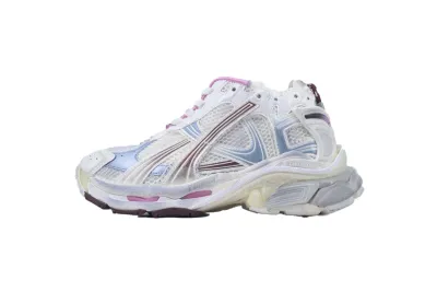 PKGoden Balenciaga Runner Sneaker White Blue Pink, 772767 WRUNG 3120 01
