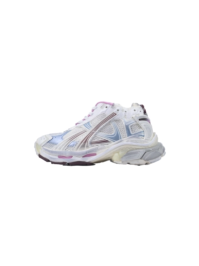 PKGoden Balenciaga Runner Sneaker White Blue Pink, 772767 WRUNG 3120 01