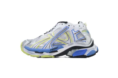 PKGoden Balenciaga Runner Sneaker White Blue Yellow, 772767 W3RNY 0213 01
