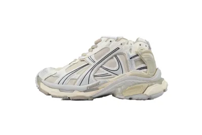 PKGoden Balenciaga Runner Sneaker White Brown, 772767 W3RNY 1205 01