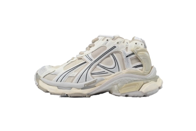 PKGoden Balenciaga Runner Sneaker White Brown, 772767 W3RNY 1205 01