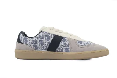 PKGoden Dior B01 Match Point Sneaker Smooth Calfskin Grey Blue 02