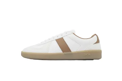 PKGoden Dior B01 Match Point Sneaker Smooth Calfskin White Brown 01