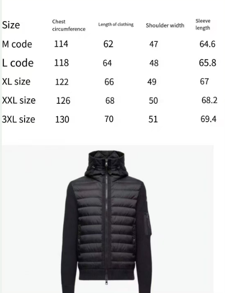 Moncler Down Jacket - Padded Zip-Up Cardigan Navy Blue