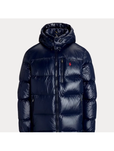 Ralph Lauren The Gorham Glossed Down Jacket Blue 01