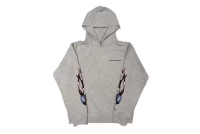 Chrome Hearts x Matty Boy Brain Hoodie Grey 01
