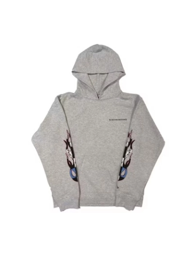 Chrome Hearts x Matty Boy Brain Hoodie Grey 01