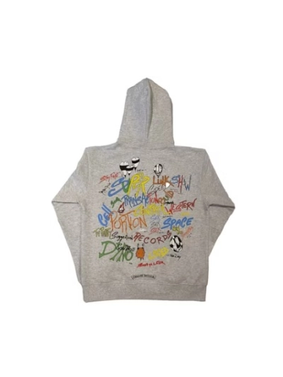 Chrome Hearts x Matty Boy Brain Hoodie Grey 02