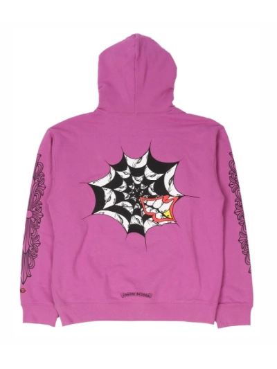 Chrome Hearts x Matty Boy Web Hoodie Purple 02