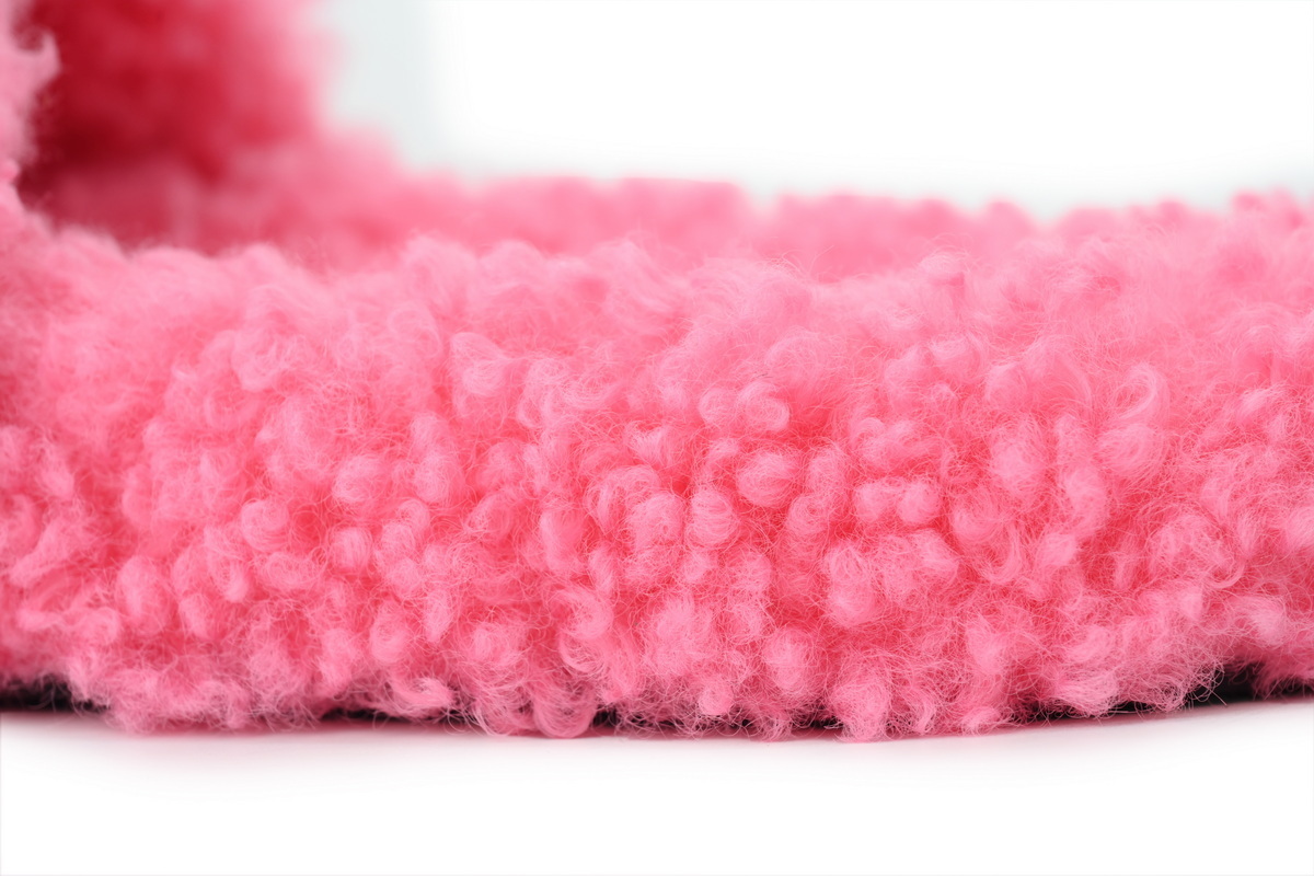 POP Balenciaga Furry Slide Pink