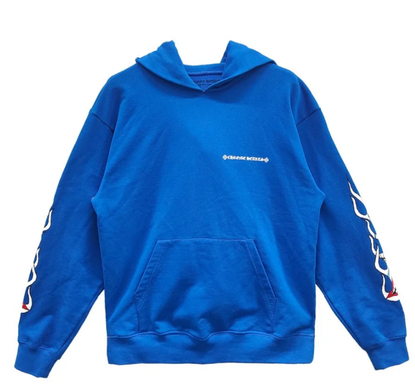 Chrome Hearts x Matty Boy SPACE Logo Blue Hoodie