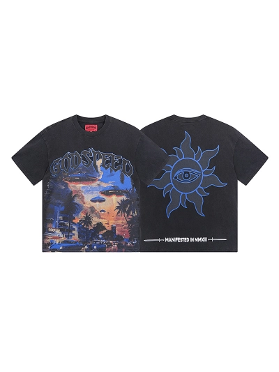 Godspeed T-Shirt Washed Black 1066 01