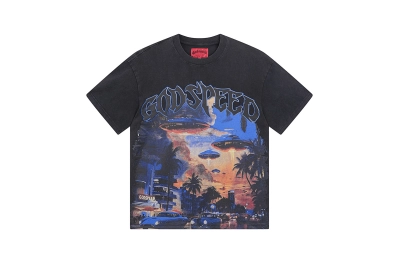 Godspeed T-Shirt Washed Black 1066 02
