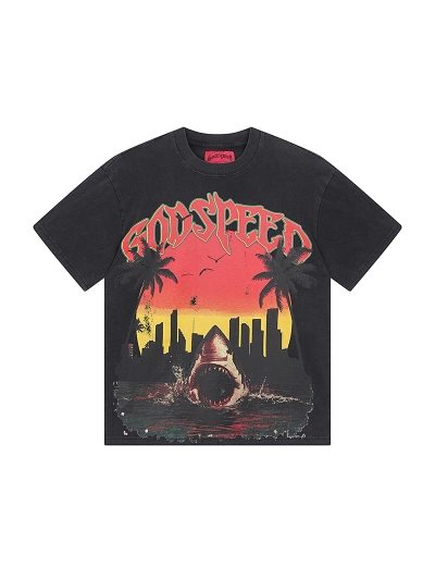 Godspeed T-Shirt Washed Black 1068 02