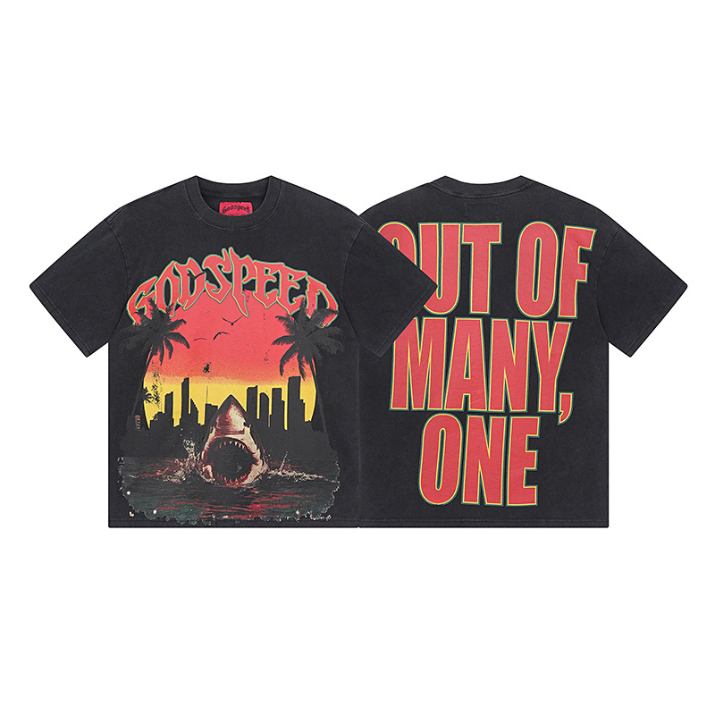 Godspeed T-Shirt Washed Black 1068