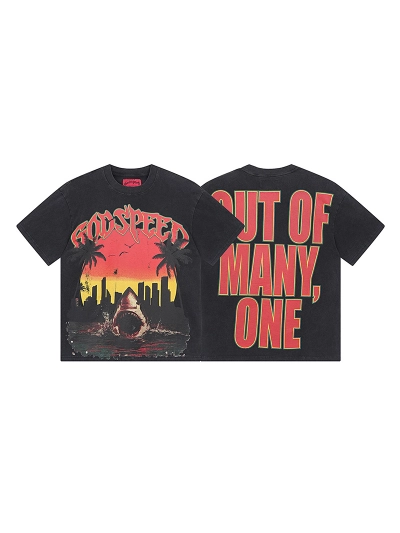 Godspeed T-Shirt Washed Black 1068 01