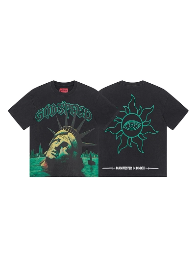 Godspeed T-Shirt Washed Black 1069 01
