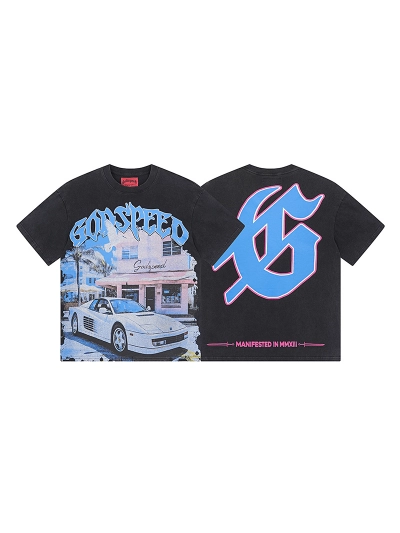 Godspeed T-Shirt Washed Black 1070 01