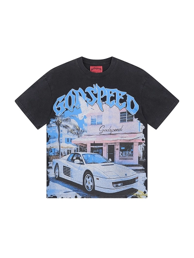Godspeed T-Shirt Washed Black 1070 02