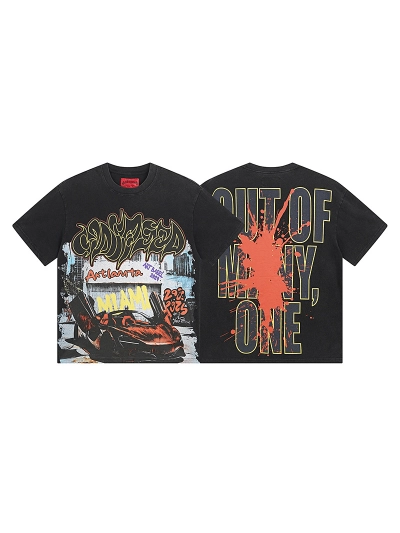 Godspeed T-Shirt Washed black 1071 01