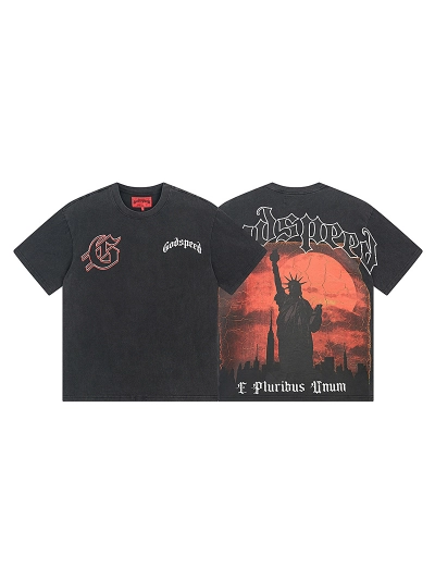 Godspeed T-Shirt Washed black 1072 01
