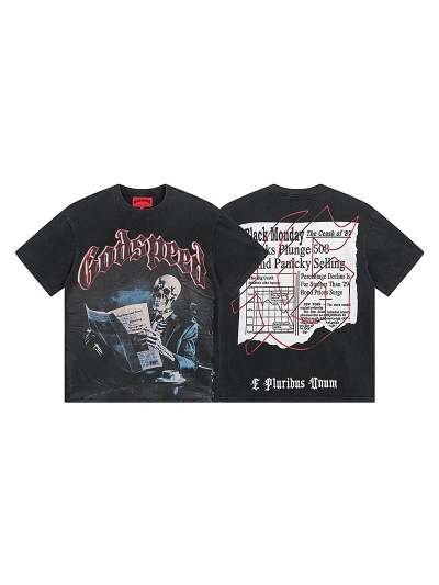 Godspeed T-Shirt Washed black 1079 01