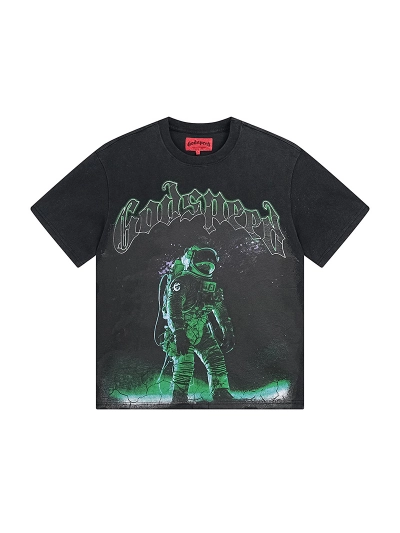 Godspeed T-Shirt Washed Black 1086 02